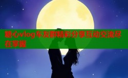 糖心vlog车友群精彩分享互动交流尽在掌握