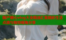 国产糖心vlog大全精选汇集精彩生活点滴与独特视角分享