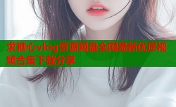 求糖心vlog资源网盘全网最新优质视频合集下载分享