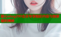 糖心vlog200会员专享精彩内容与独家福利揭秘