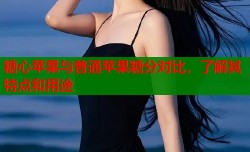 糖心苹果与普通苹果糖分对比，了解其特点和用途