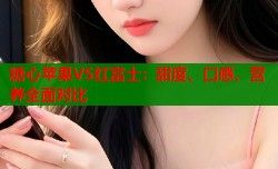 糖心苹果VS红富士：甜度、口感、营养全面对比