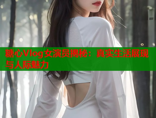 糖心Vlog女演员揭秘：真实生活展现与人际魅力  第1张