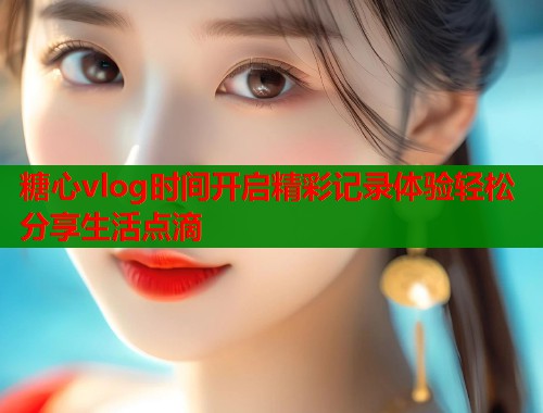 糖心vlog时间开启精彩记录体验轻松分享生活点滴  第1张
